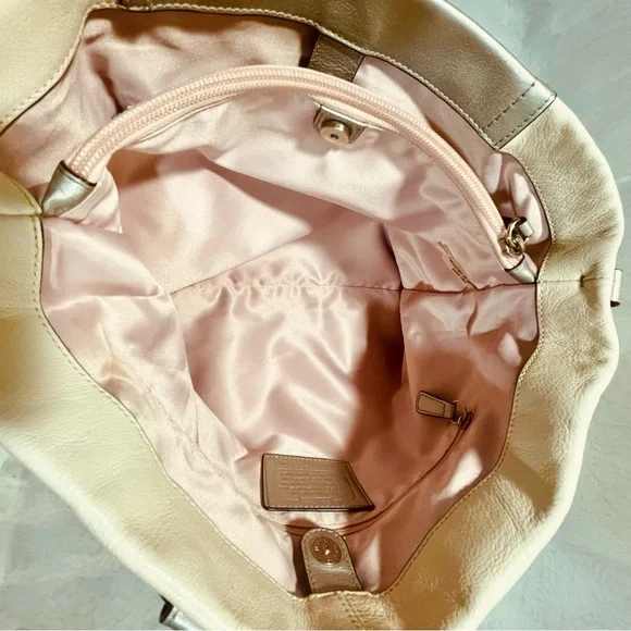 Coach Ashley Ivory Leather Shoulder/Crossbody Bag, - Picture 10 of 15